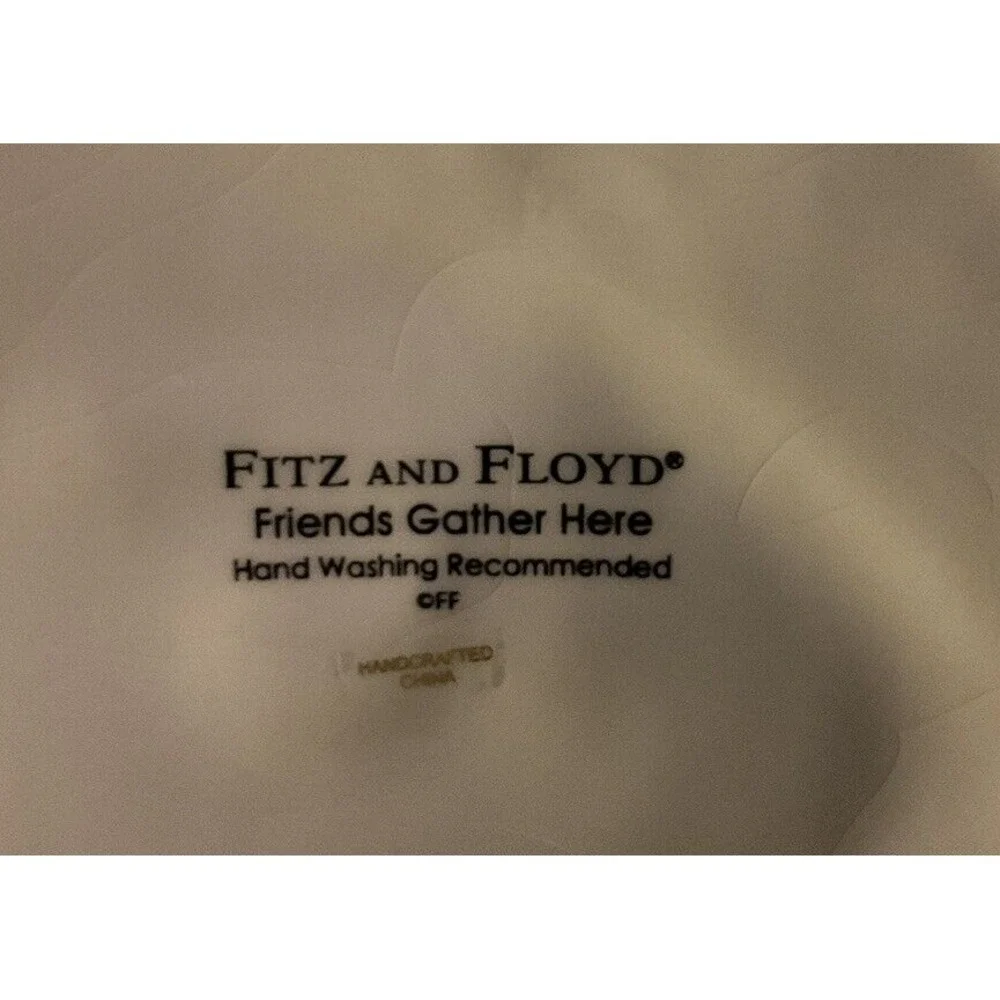Fitz And Floyd Friends Gather Here‎ Snowman Cookie Plate